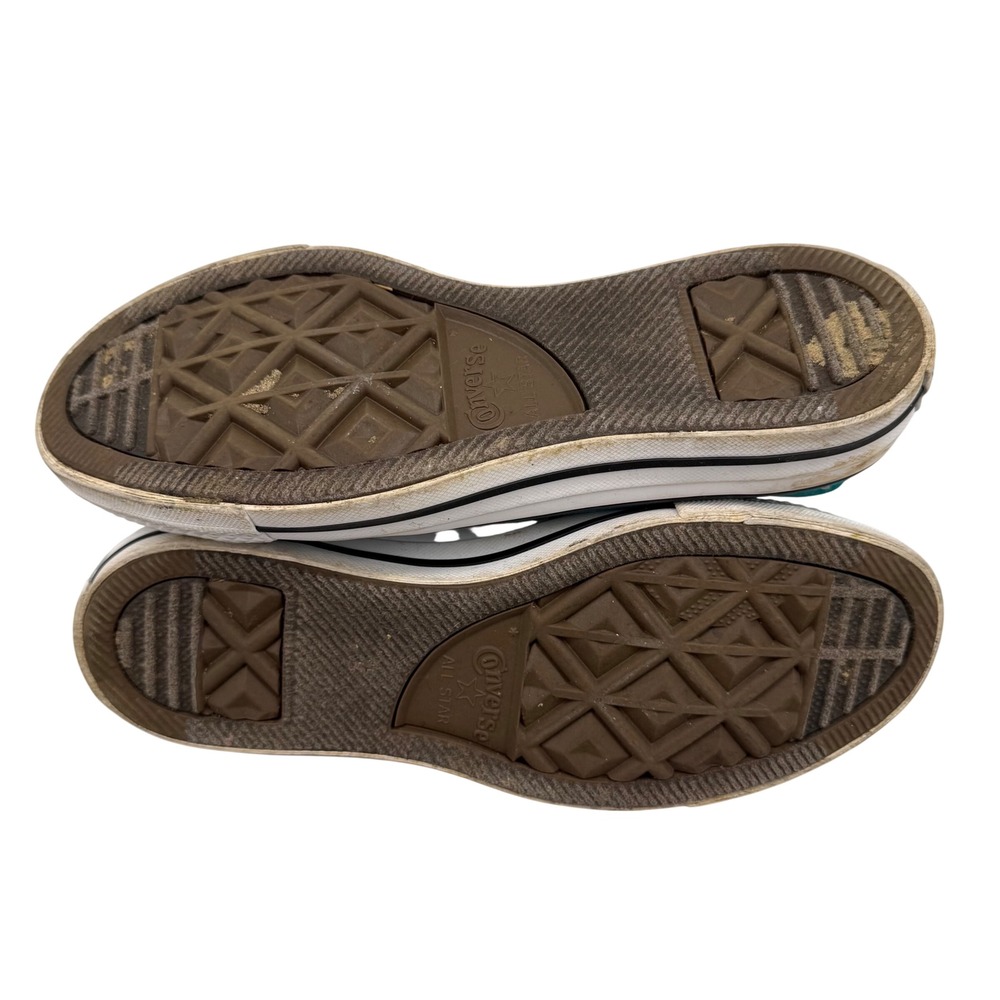 Converse Chuck Taylor All Star Low Top Teal Canvas Sneakers Womens 6 Skater - Picture 5 of 6